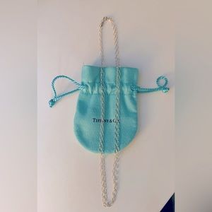 Tiffany & Co sterling silver 36 in oval link necklace